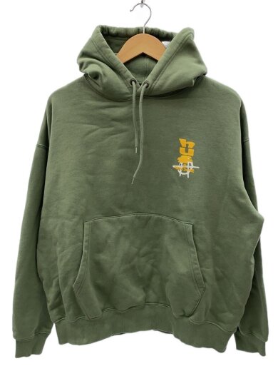 商品画像：CUT AND PASTE FLEECE HOODIE/パーカー/M/コットン/GRN 1
