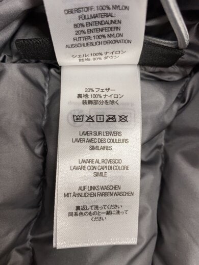 商品画像：ダウンジャケット/S/ナイロン/GRY/無地// 5