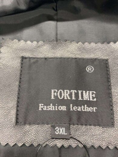 商品画像：FORTIME/レザージャケット・ブルゾン/--/羊革/BLK/無地// 3