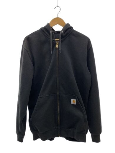 商品画像：ジップパーカー/M/コットン/BLK/無地/K122BLK// 1