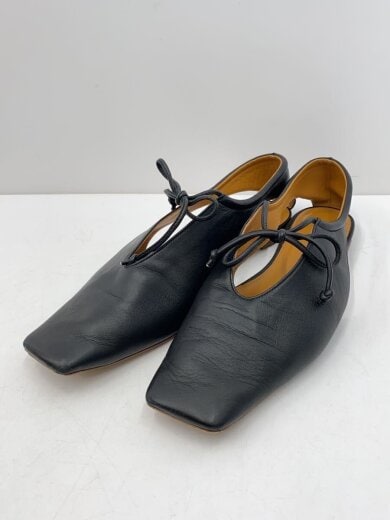 商品画像：フラットパンプス/37/BLK/レザー 2