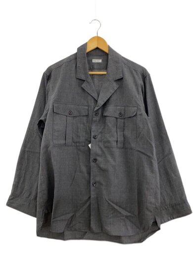 商品画像：長袖シャツ/2/ウール/GRY/無地/09S23SS187B 1