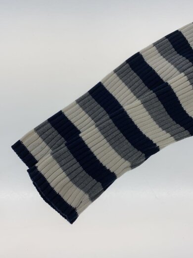 商品画像：カーディガン(薄手)/M/コットン/NVY/ボーダー 4