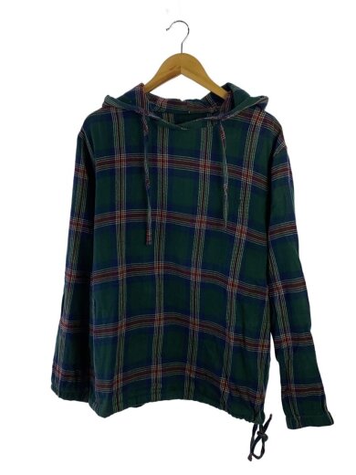 商品画像：パーカー/M/コットン/GRN/チェック 1