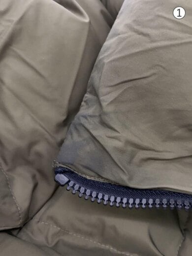 商品画像：ダウンジャケット/S/ナイロン/KHK/無地/668-1214004 6