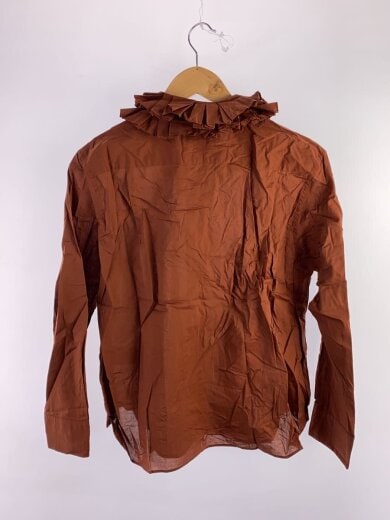 商品画像：長袖ブラウス/2/コットン/BRW/無地/578-4253015 2