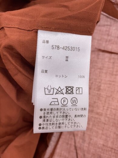 商品画像：長袖ブラウス/2/コットン/BRW/無地/578-4253015 4