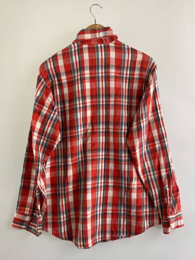商品画像：80S/USA製/ネルシャツ/M/コットン/RED/チェック 2