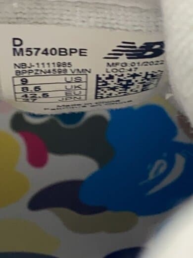 商品画像：ローカットスニーカー/27cm/マルチカラー/M5740BPE 5