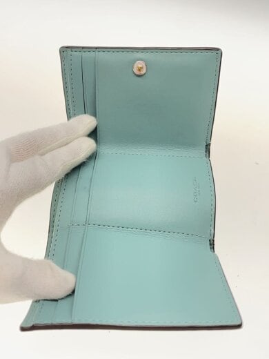 商品画像：3つ折り財布/レザー/BLU/レディース/CM437// 4