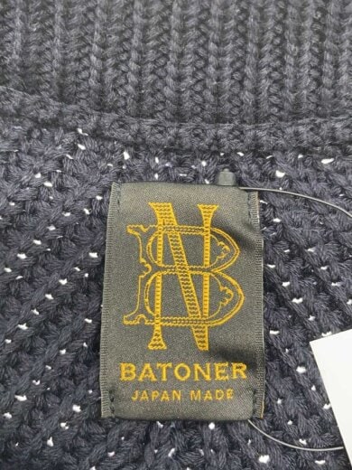 商品画像：ニット・セーター(厚手)/2/コットン/BLK/無地/bn-26sm-003// 3
