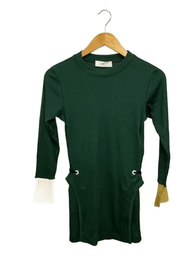 商品画像：長袖Tシャツ/36/ポリエステル/GRN/TP11-JK229/ブライトリブジャージーL/S 1