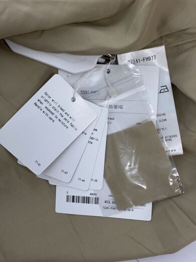 商品画像：Western long shirt dress/シャツワンピース/S/レーヨン/BEG/無地/TZ241-FH9 6