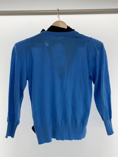 商品画像：ニット・セーター(薄手)/36/ウール/BLU/無地/TP02-XN201 2