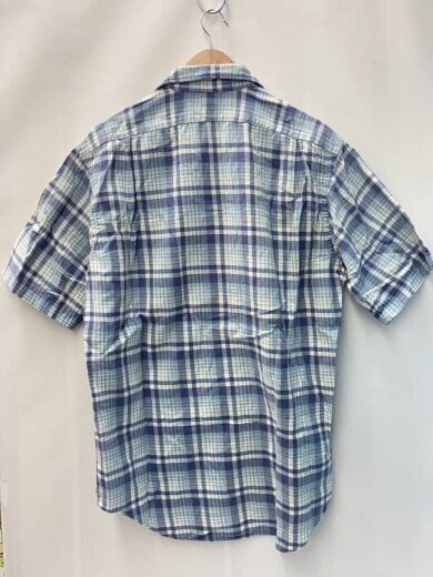 商品画像：半袖シャツ/M/コットン/BLU/チェック 2