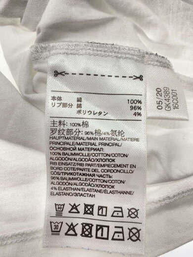 商品画像：Tシャツ/M/コットン/WHT/GK4389 4