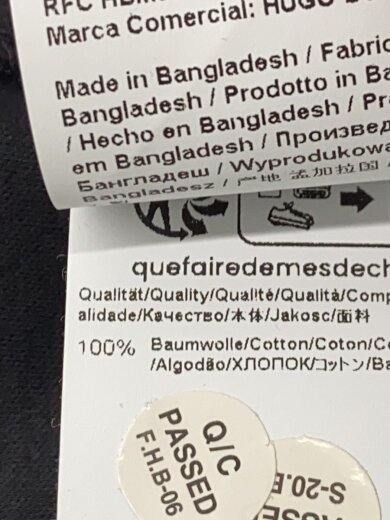 商品画像：Tシャツ/M/コットン/BLK 5