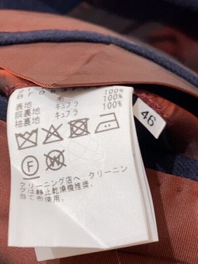 商品画像：テーラードジャケット/--/ウール/NVY/無地/21-46-0310-015 4