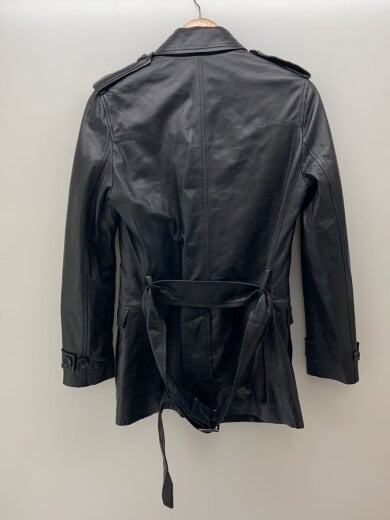 商品画像：ステンカラーコート/44/羊革/BLK/333L448N0168 2