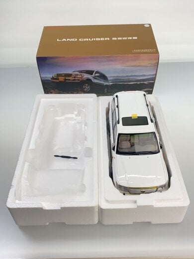 商品画像：ミニカー/トヨタ ランドクルーザー 左ハンドル 白/TOTOTA  LAND CRUISER/WHITE 8