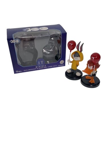 商品画像：フィギュア/バッグス・バニー(ジョージー)＆ダフィー・ダック(ペニーワイズ)/ワーナー100th 1