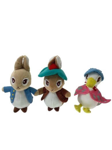 商品画像：ぬいぐるみ/ピーターラビット/3点まとめ 1