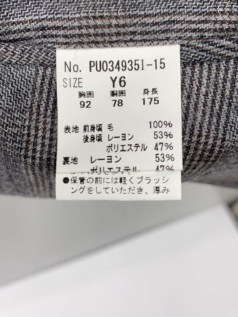 Perfect Suit FActory(P.S.FA) / 3ピース/Tollegno 1900/セットアップ/Y6/ウール/GRY/グレンCK/PU034935I-15
