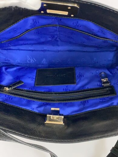 商品画像：2WAY/ショルダーバッグ/レザー/BLK/無地 6