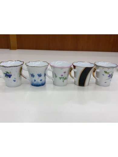 画像：HOYAエスプレッソコレクション/5客/カップ&ソーサー/5点セット/マルチカラー3