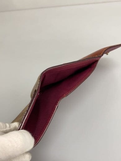 商品画像：2つ折り財布/PVC/BEG/総柄/レディース/C2329 6