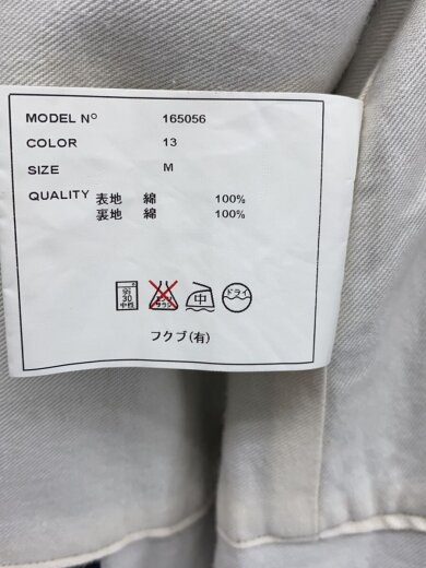 商品画像：コート/M/コットン/BLK/無地/165056// 5