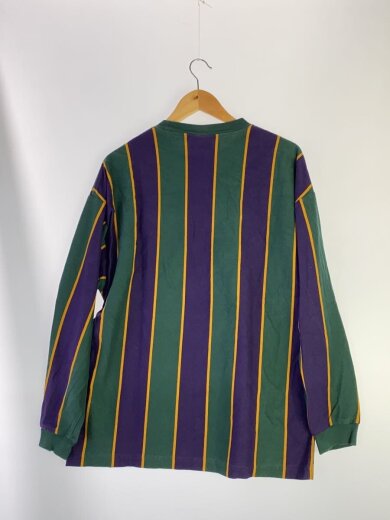 商品画像：L/S RUBEN T-SHIRT/長袖Tシャツ/M/コットン/GRN/ストライプ// 2