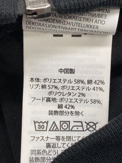商品画像：ジップパーカー/M/ポリエステル/BLK// 4