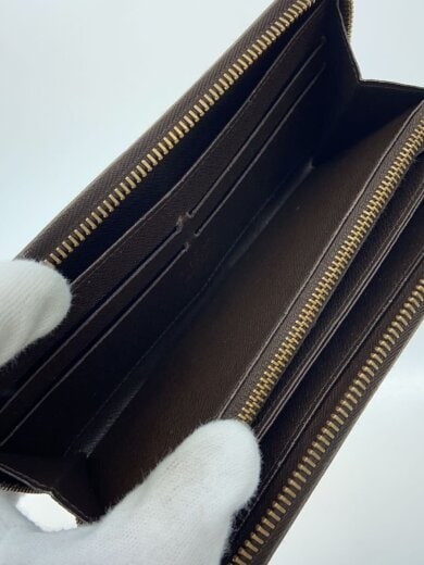 商品画像：1)ジッピー・ウォレット_ダミエ・エベヌ_BRW/長財布/PVC/BRW/総柄/レディース 6