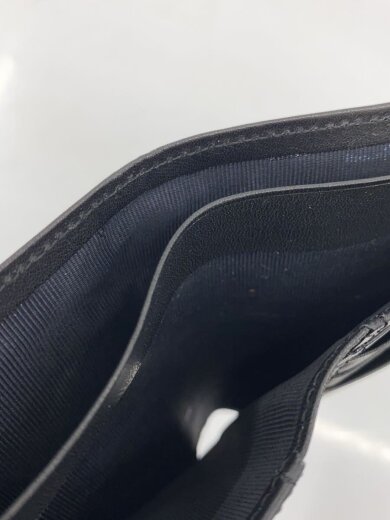 商品画像：2つ折り財布/レザー/BLK/メンズ 5