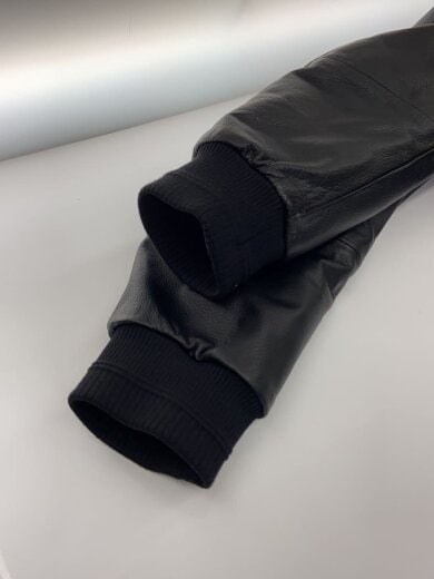 商品画像：レザージャケット・ブルゾン/XL/ラムレザー/BLK/内側ダウン 5