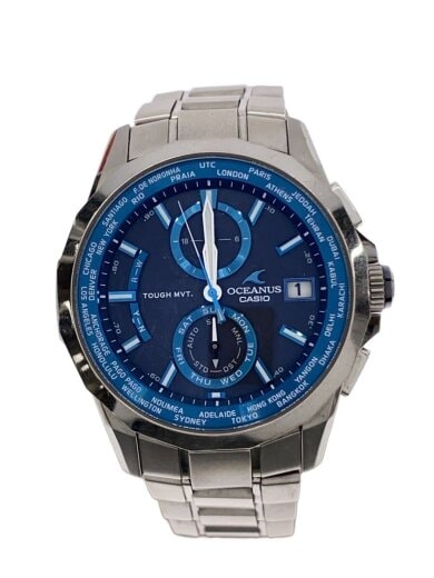 商品画像：ソーラー腕時計・OCEANUS/アナログ/チタン/BLU/SLV/チタン 1