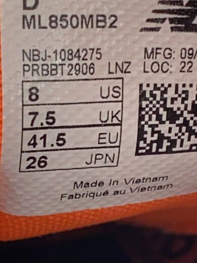 商品画像：ML850/ネイビー/26cm/NVY/スウェード 5