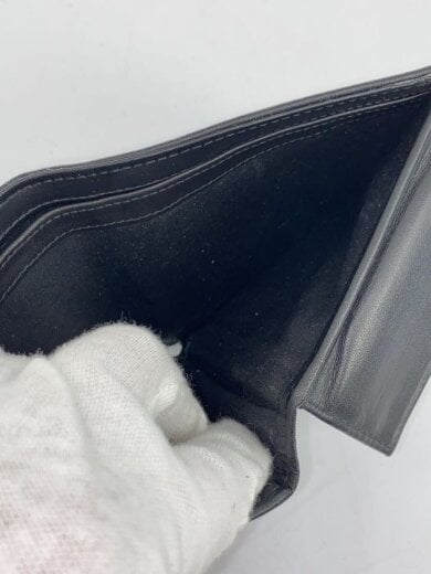 商品画像：2つ折り財布/レザー/BLK/メンズ 5