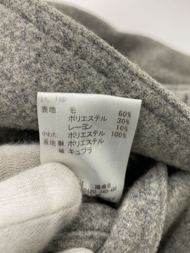 商品画像：チェスターコート/L/ウール/GRY/51B12-408-06// 4