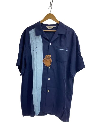商品画像：Davinci/半袖シャツ/XXL/レーヨン/NVY/MADE IN USA// 1