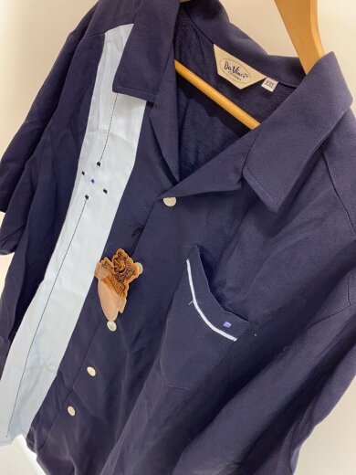 商品画像：Davinci/半袖シャツ/XXL/レーヨン/NVY/MADE IN USA// 6