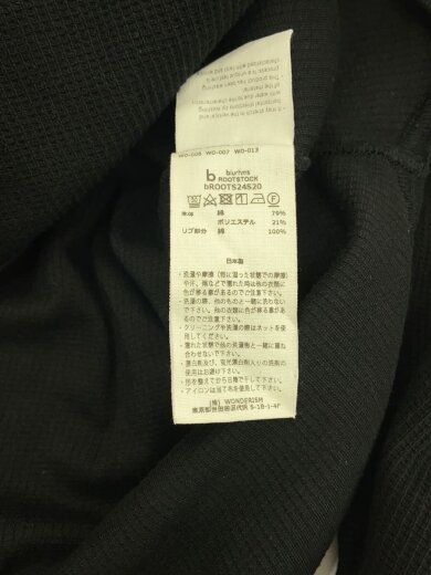 商品画像：7分袖カットソー/3/コットン/BLK/bROOTS24S20// 4