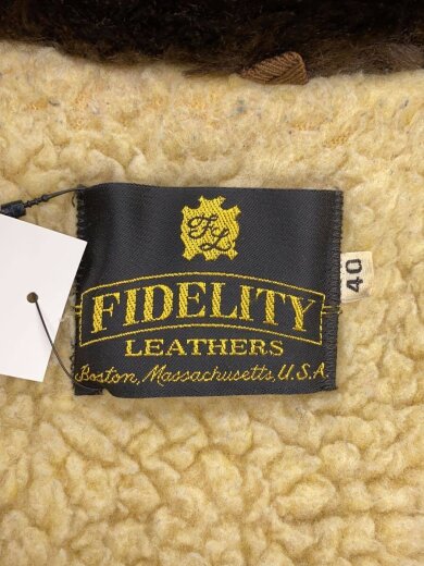 商品画像：FIDELITY/フライトジャケット/40/レザー/BRW/無地 3