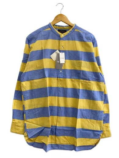 商品画像：長袖シャツ/XL/コットン/BLU/ボーダー/38-11-1349-139-56-22 1