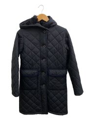 キルティングコート/36/ポリエステル/NVY/無地