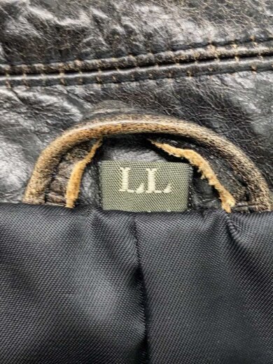 商品画像：レザージャケット・ブルゾン/LL/牛革/BLK 4