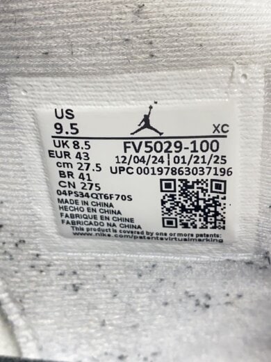 商品画像：AIR JORDAN 4_エアジョーダン 4/27.5cm/WHT 5