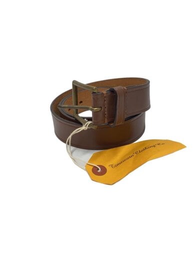 商品画像：ベルト/レザー/BRW/無地/メンズ 1