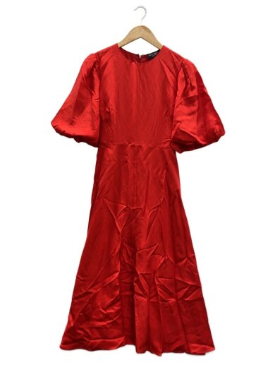 商品画像：半袖ワンピース/6/シルク/RED/無地// 1